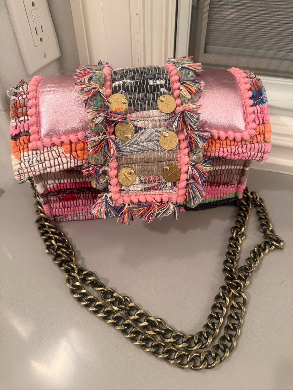 Kooreloo Hollywood Pink Metallic Shoulder Bag